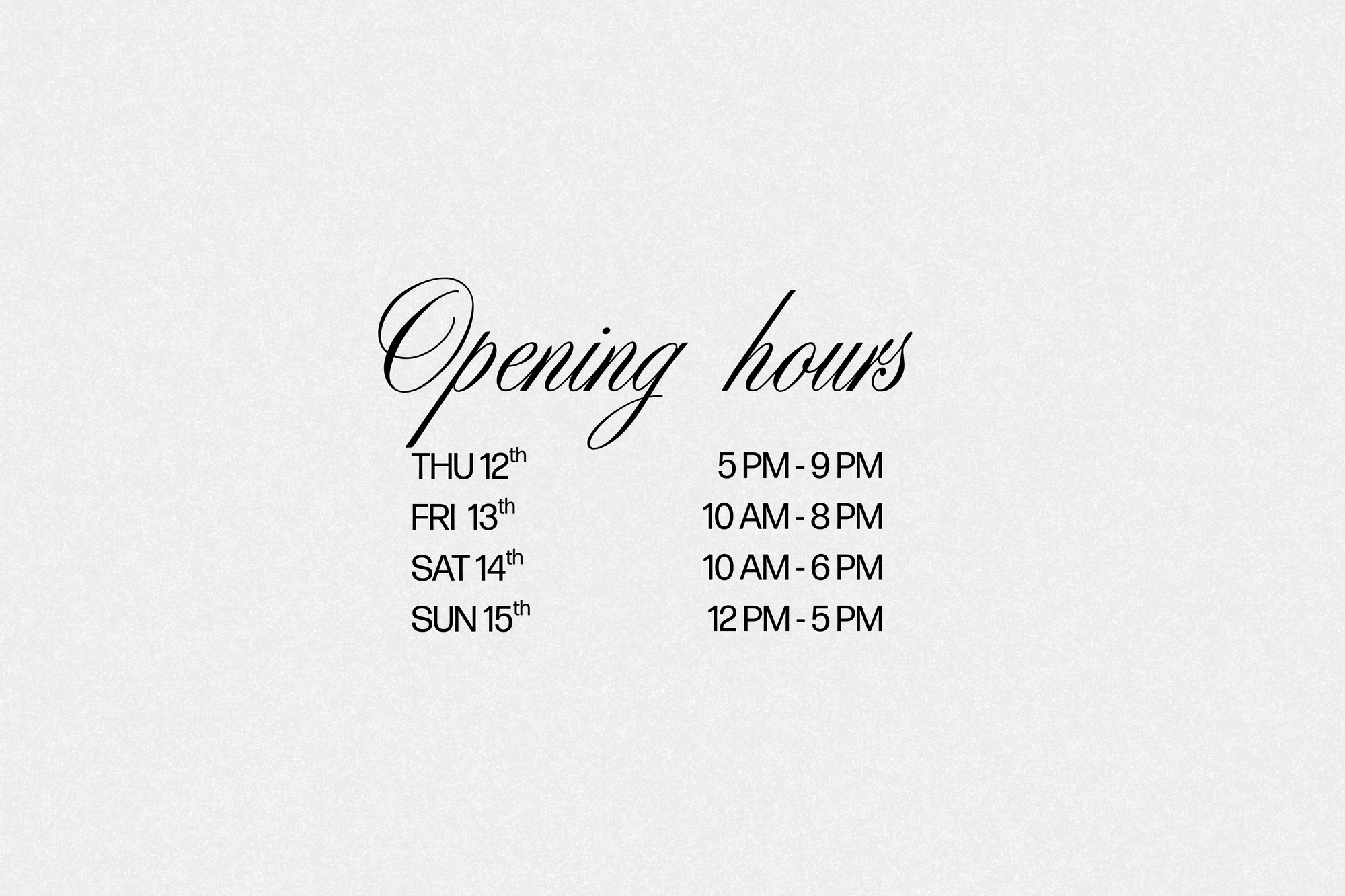 opening hours antwerp pop up noted